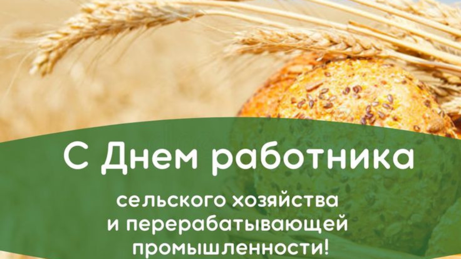 С Днем работников сельского хозяйства и перерабатывающей промышленности.