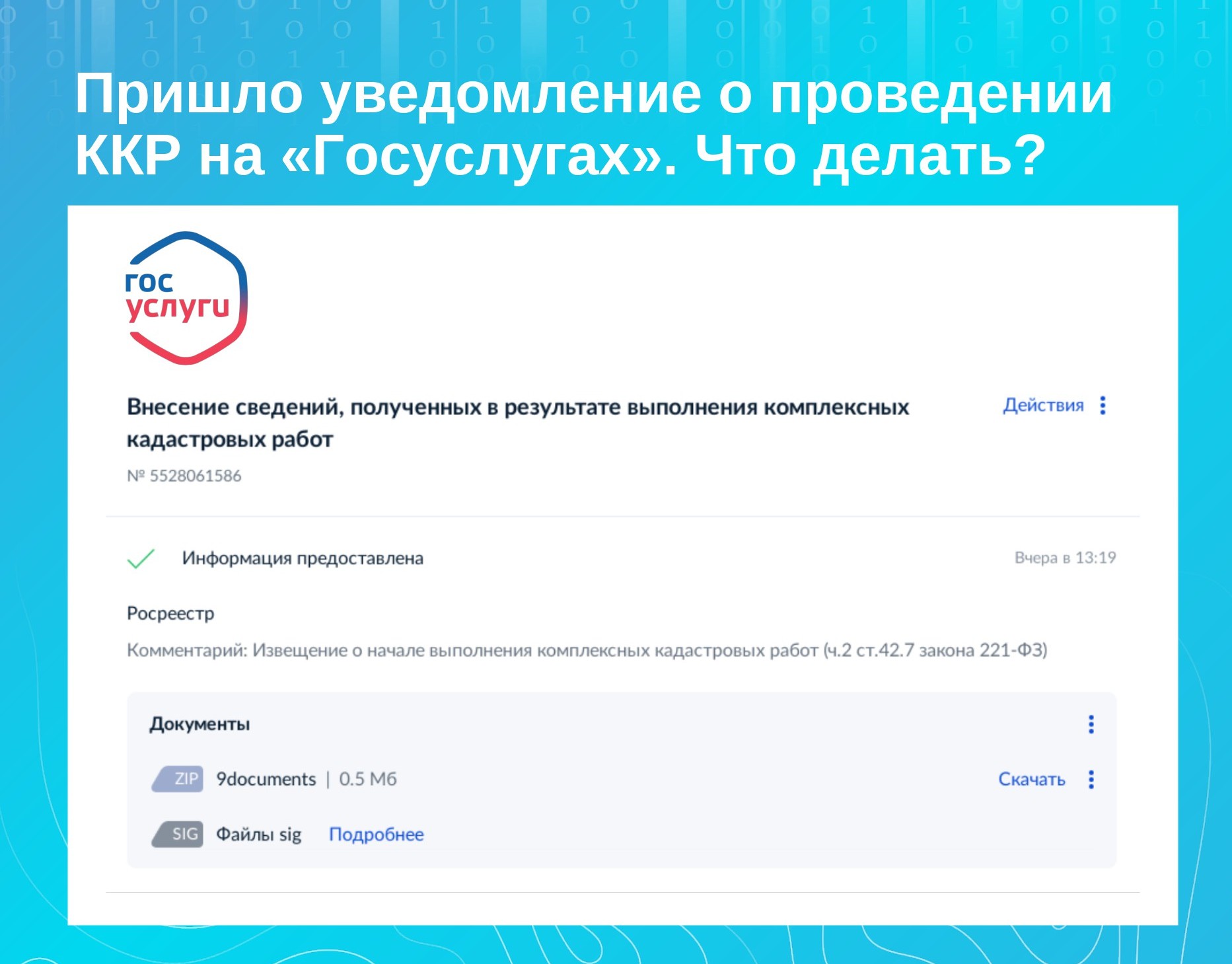 Что делать, если на Госуслугах пришло уведомление о ККР?.