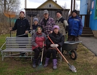 ТОСовцы д. Устюцкое провели очередной «субботник».